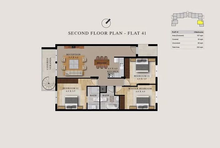 Image No.14-3 Bed Apartment for sale