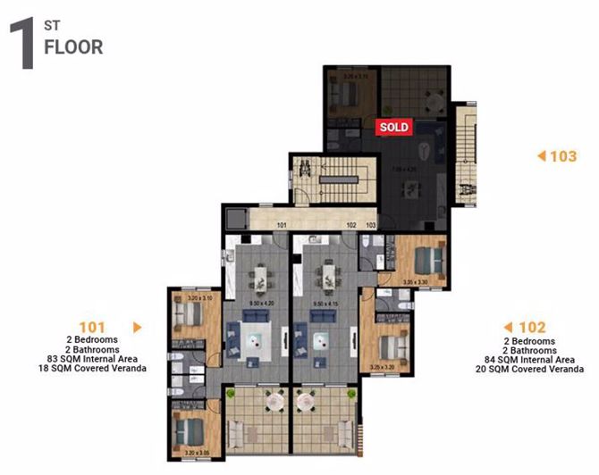 Image No.7-2 Bed Apartment for sale