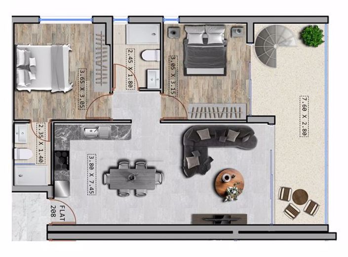 Image No.12-2 Bed Apartment for sale