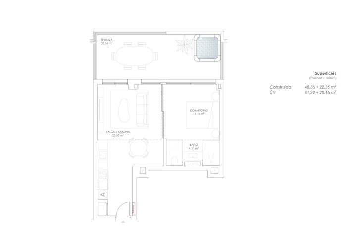 Image No.22-1 Bed Apartment for sale