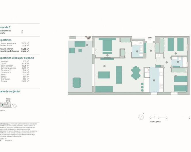 Image No.29-3 Bed Apartment for sale