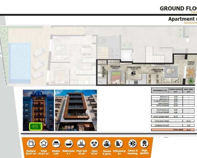 Image No.23-Appartement de 1 chambre à vendre à Torrevieja