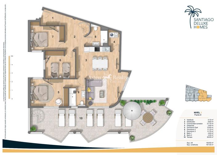 Image No.26-3 Bed Apartment for sale