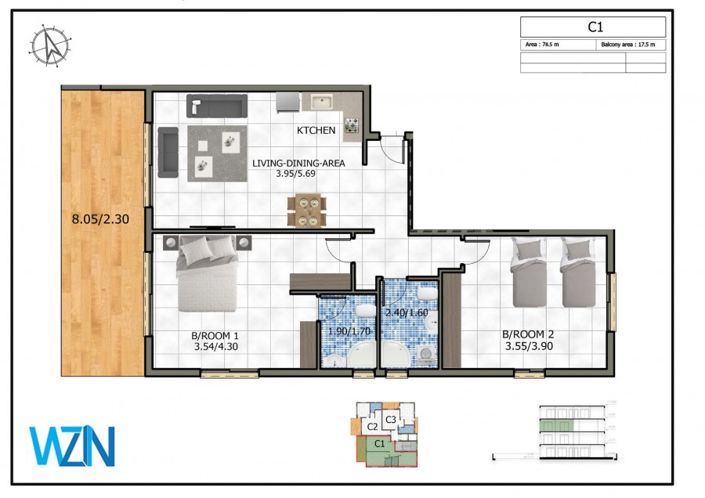 Image No.5-2 Bed Apartment for sale