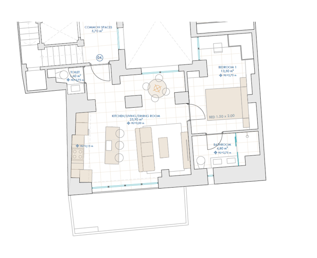 Image No.2-1 Bed Apartment for sale