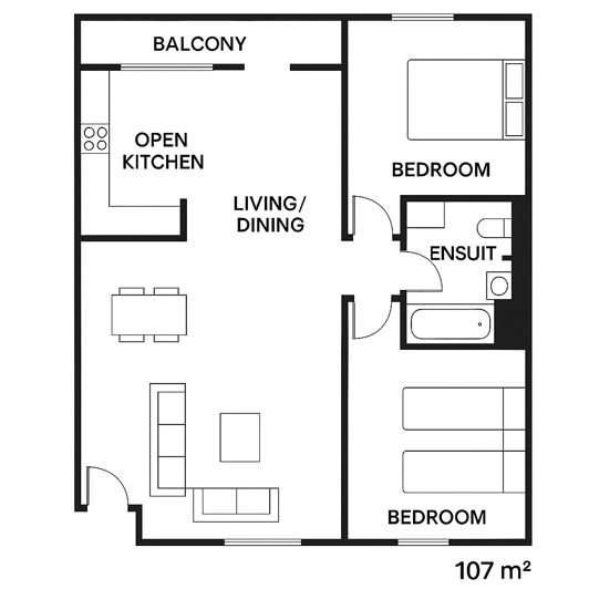 Image No.22-2 Bed Apartment for sale