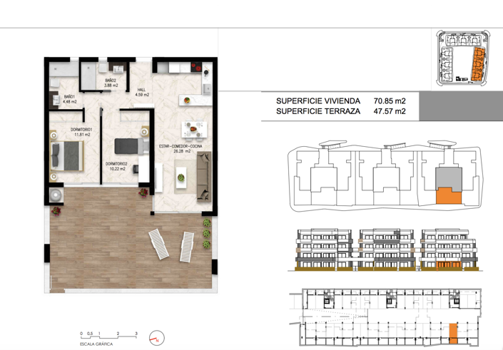 Image No.32-2 Bed Apartment for sale