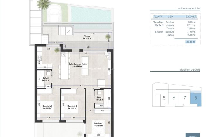Image No.6-3 Bed Apartment for sale