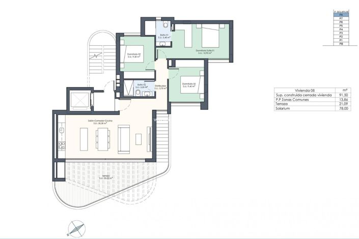 Image No.18-3 Bed Penthouse for sale