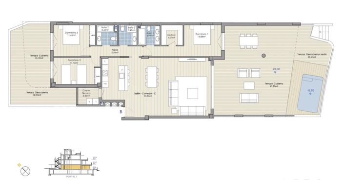 Image No.2-3 Bed Property for sale