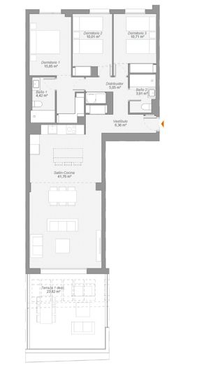 Image No.17-3 Bed Apartment for sale