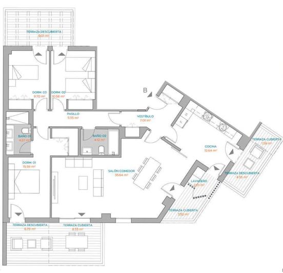 Image No.23-3 Bed Apartment for sale