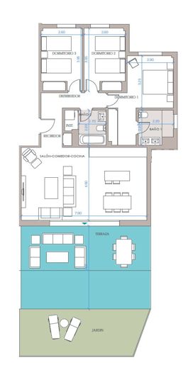 Image No.21-2 Bed Apartment for sale