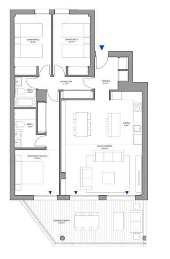 Image No.32-3 Bed Apartment for sale