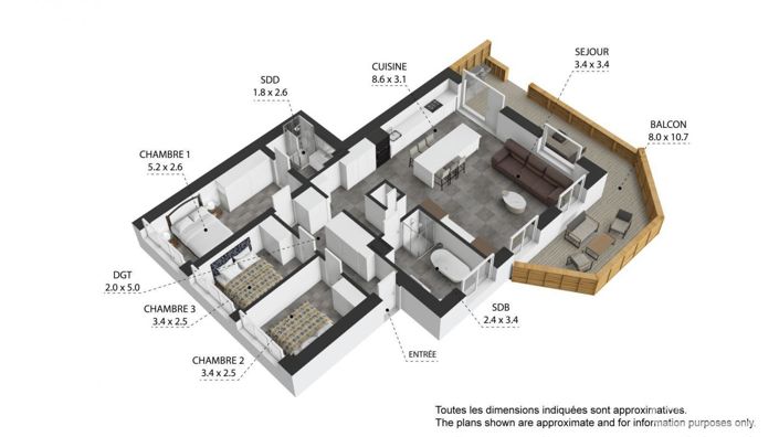 Image No.24-3 Bed Apartment for sale