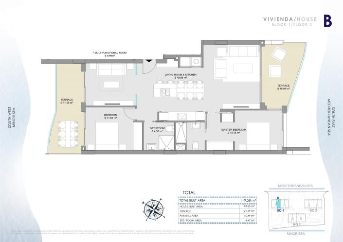 Image No.58-3 Bed Apartment for sale