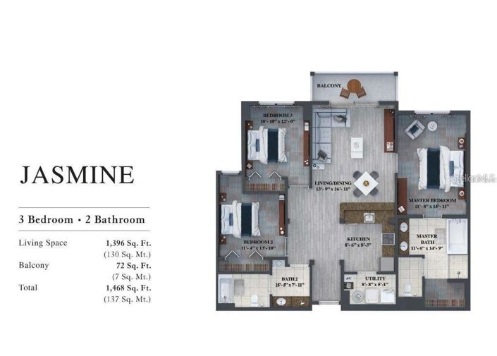 Image No.2-3 Bed Property for sale