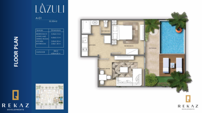 Image No.36-1 Bed Apartment for sale