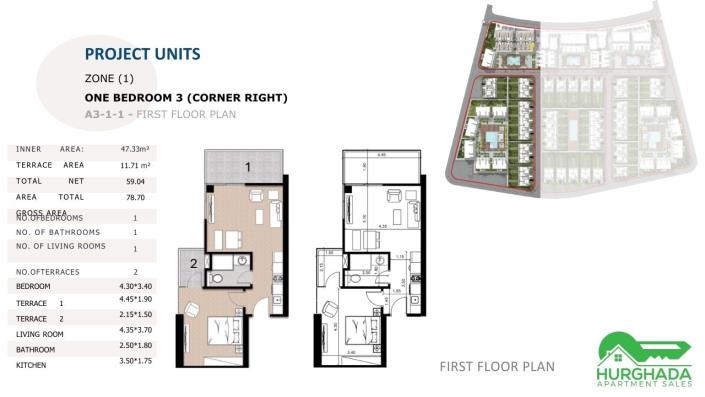 Image No.21-1 Bed Apartment for sale