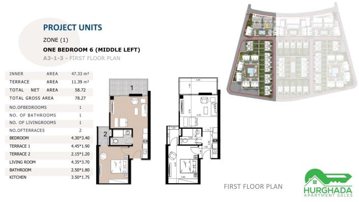 Image No.23-1 Bed Apartment for sale