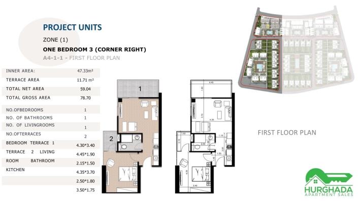 Image No.44-1 Bed Apartment for sale