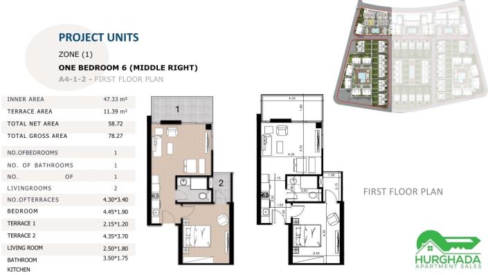 Image No.45-1 Bed Apartment for sale