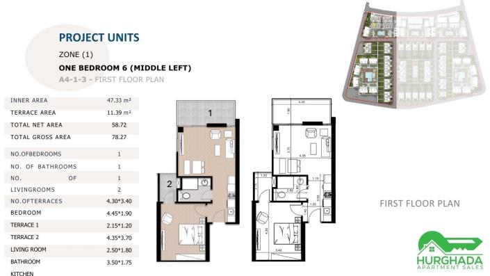 Image No.46-1 Bed Apartment for sale