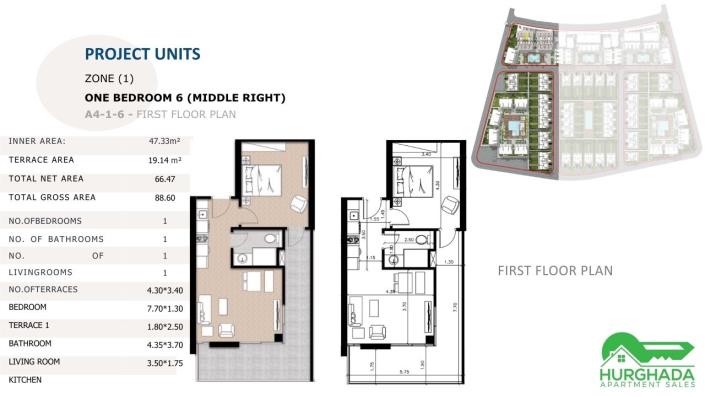 Image No.49-1 Bed Apartment for sale