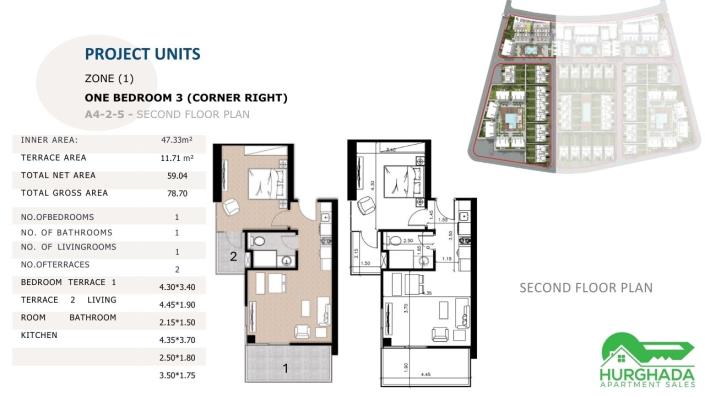 Image No.56-1 Bed Apartment for sale