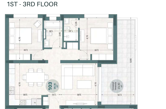 Image No.8-2 Bed Penthouse for sale