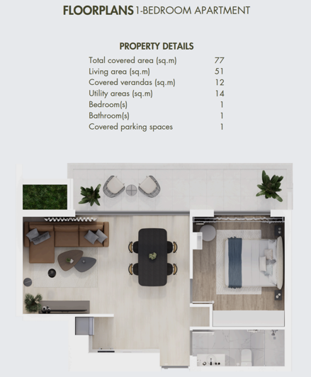 Image No.2-1 Bed Apartment for sale