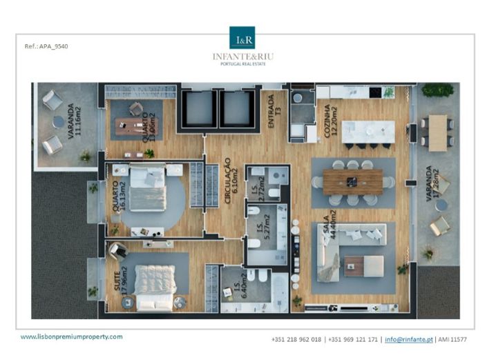 Image No.19-3 Bed Apartment for sale