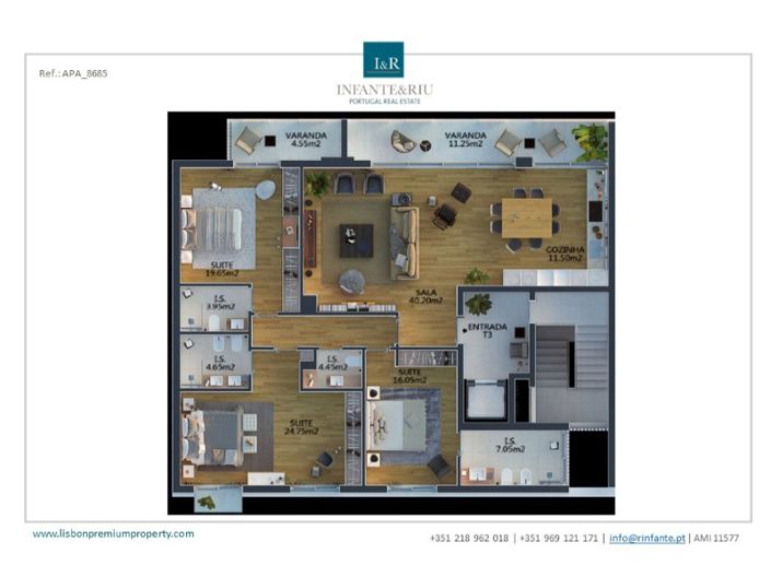 Image No.19-3 Bed Apartment for sale